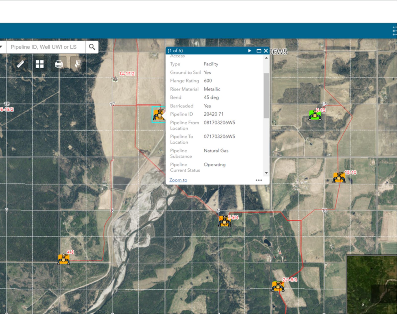 FINDpro GIS interface